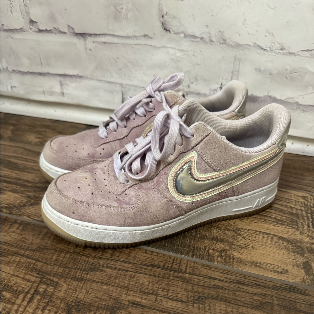 Nike Women Sz 8 Air Force 1 Low P(Her)Spective Purple‎ Sneakers Shoes Basketball